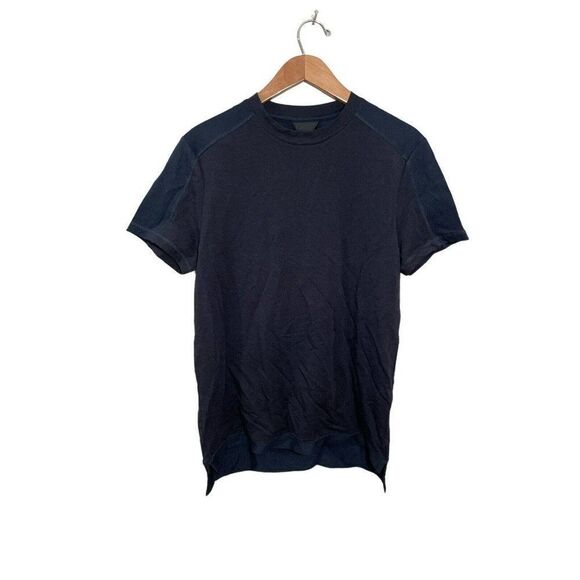 Quinn Kanodia Fabric Blocked T-Shirt QM71726-001-M5 Men’s Smal Short Sleeve Blue - Picture 3 of 8